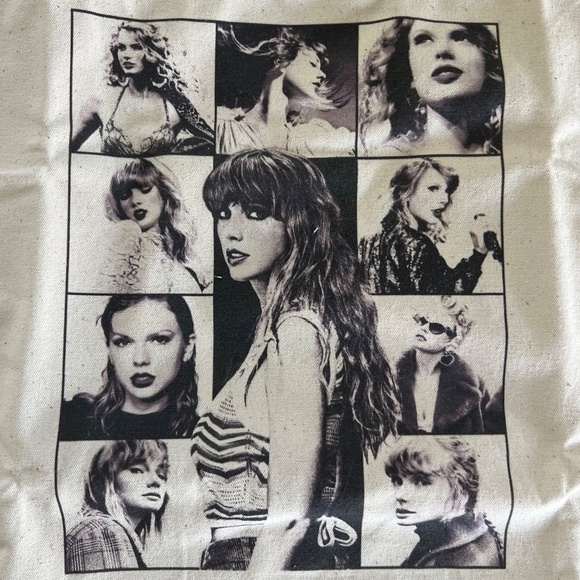 Taylor Swift Eras Tour Tote VIP Canvas Tote Bag - Picture 7 of 8
